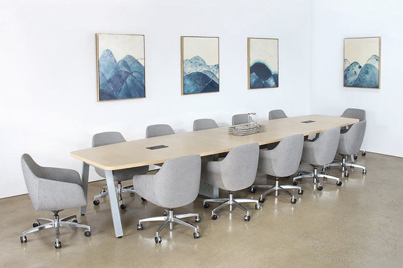 OC78 - Mid-Century Style Grey Conference Chair