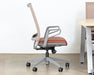 OC81 - Dove Grey Conference Chair With Saddle Brown Seat 