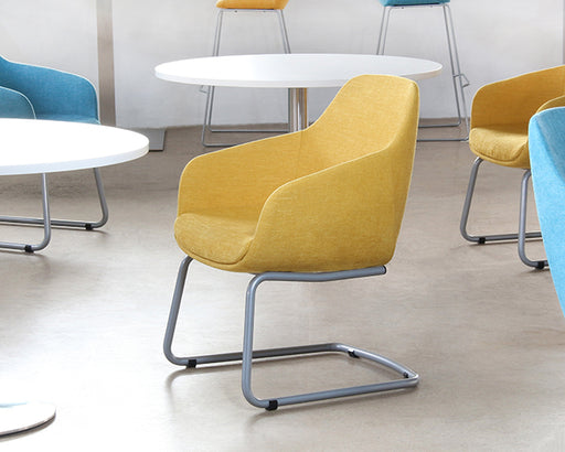 OC83 - Mid-Century Style Mustard Yellow Office Arm Chair