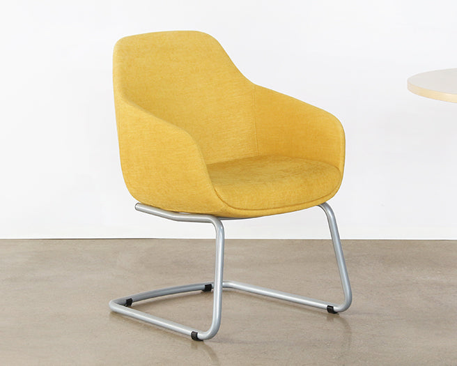 OC83 - Mid-Century Style Mustard Yellow Office Arm Chair
