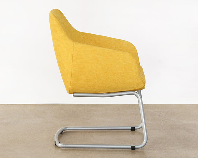 OC83 - Mid-Century Style Mustard Yellow Office Arm Chair