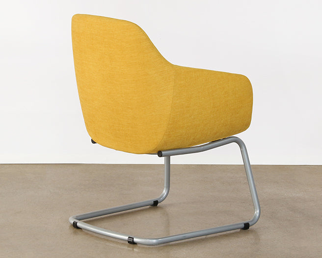 OC83 - Mid-Century Style Mustard Yellow Office Arm Chair