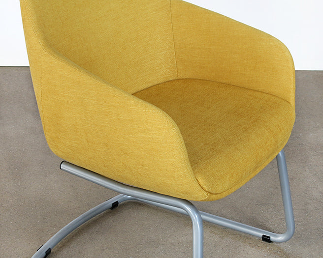 OC83 - Mid-Century Style Mustard Yellow Office Arm Chair