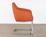 OC84 - Mid-Century Style Burnt Orange Office Arm Chair