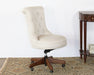 OC87 - Fawn Scroll Back Armless Desk Chair 