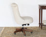 OC87 - Fawn Scroll Back Armless Desk Chair 
