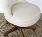 OC87 - Fawn Scroll Back Armless Desk Chair 