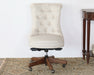 OC87 - Fawn Scroll Back Armless Desk Chair 