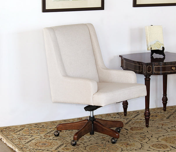 OC88 - Fawn Linen Desk Chair