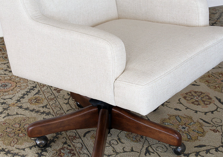 OC88 - Fawn Linen Desk Chair