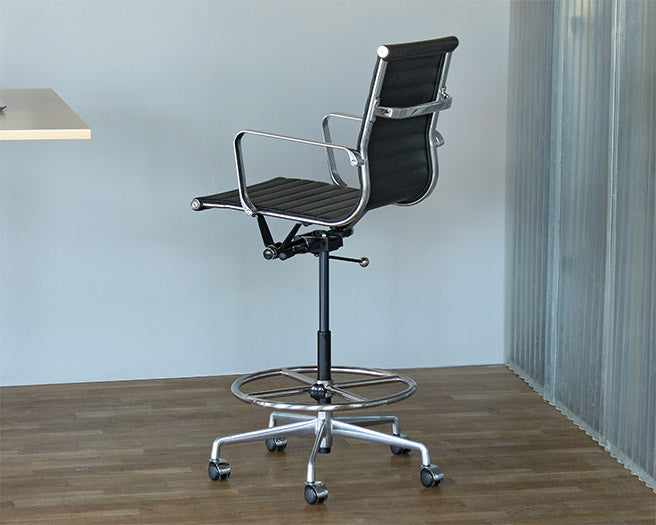 Black Eames Style Anchor Chair