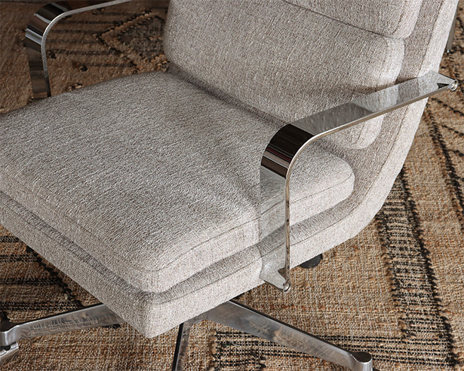 Mid Century Stone Office Chair on Casters