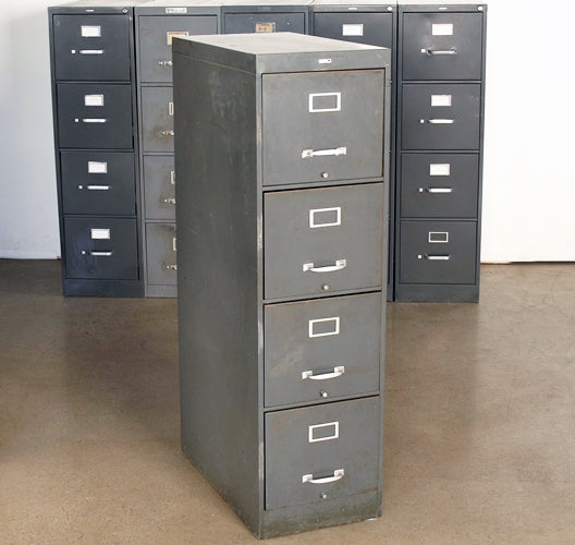 OFC10 - 4 Drawer Gray Office File Cabinet