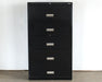OFC12 - 5 Drawer Black Lateral Office File Cabinet