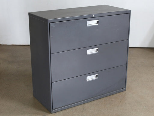 OFC14 - 3 Drawer Gray Lateral Office File Cabinet