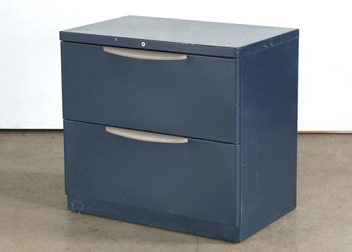 OFC15 - 2 Drawer Blue Lateral Office File Cabinet