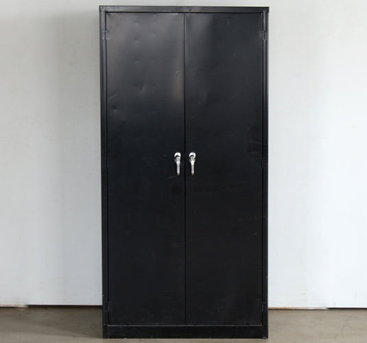 OFC17 - Black 2 Door Office Cabinet 