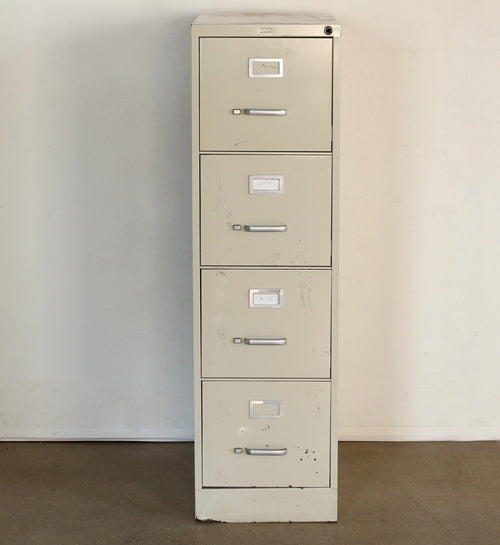 OFC22 - 4 Drawer Beige Office File Cabinet