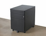 OFC23 Rolling Black 3 Drawer Filing Cabinet 