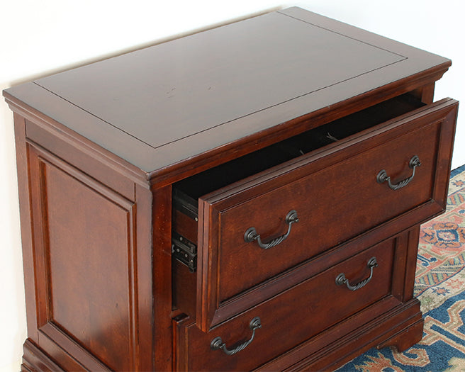 Two Drawer Cherry File Cabinet