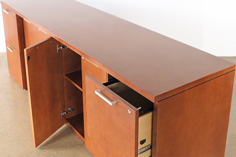 Mahogany Laminated Office Credenza