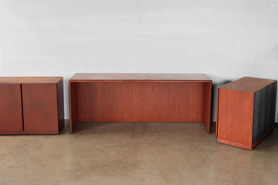 Vintage Wooden Office Sideboard