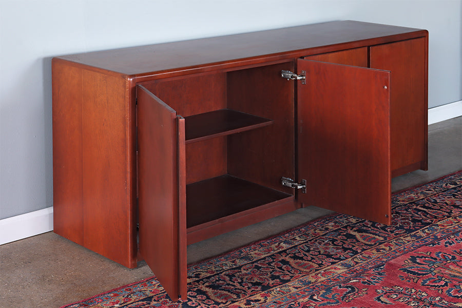 Vintage Wooden Office Sideboard