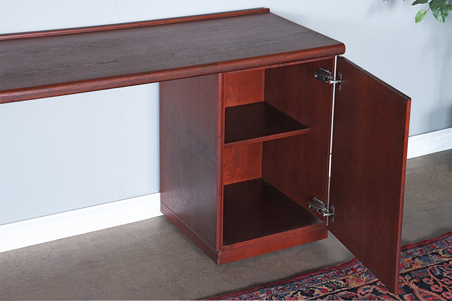 Vintage Wooden Office Credenza