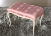 OT122 Antique Pink Silk Ottoman