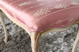 OT122 Antique Pink Silk Ottoman