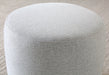 OT126 Button Ottoman in Light Gray