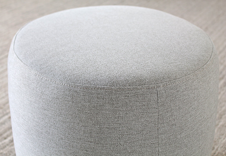 OT126 Button Ottoman in Light Gray