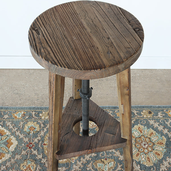 Bleached Elm Adjustable Pedestal