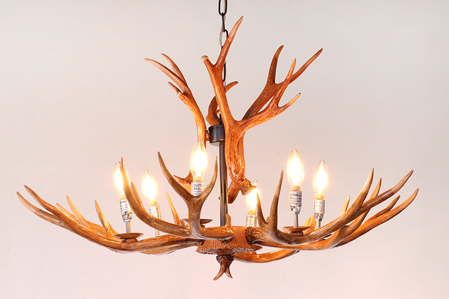 Faux Antler Chandelier