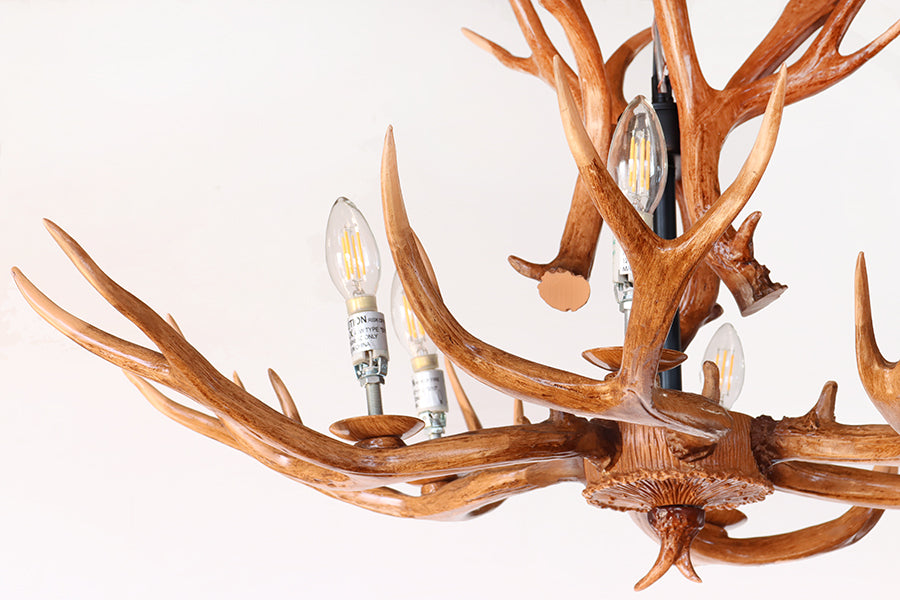 Faux Antler Chandelier