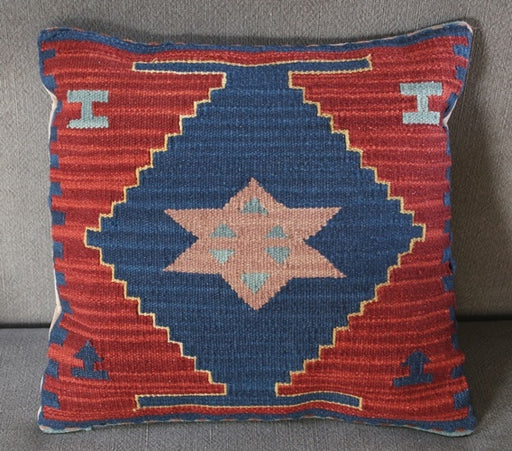 PIL162 Blue Diamond Khilim Pillow