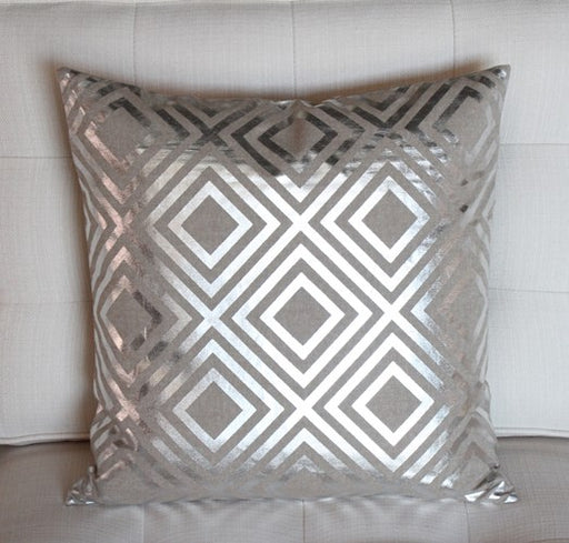 PIL164 Metallic Squares Pillow
