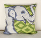 PIL171 Green Elephant Pillow