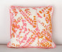 PIL175 Pink and Marigold Floral Pillow 