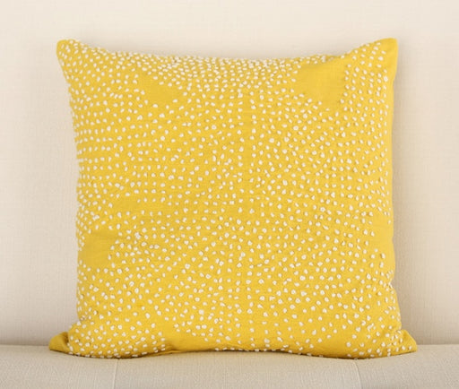 PIL196 Honey Yellow Textured Pillow