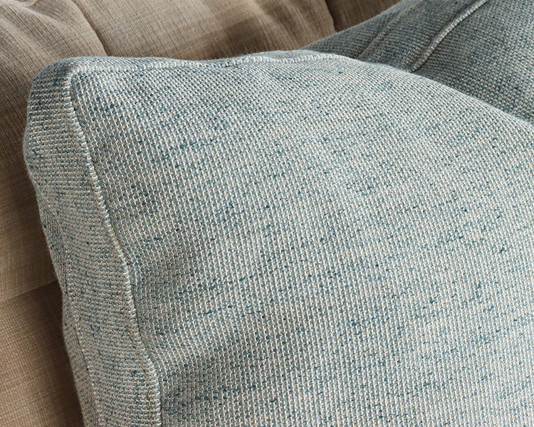 Indigo & Beige Stitched Pillow