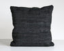PIL229 Stitch Black Leather Pillow