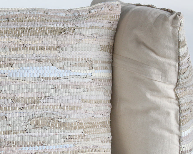 PIL230 Stitch Stone Leather Pillow 