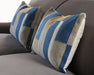 PIL235 Blue Color Block Pillow