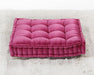 PIL238 - Vivid Pink Tufted Square Floor Pillow