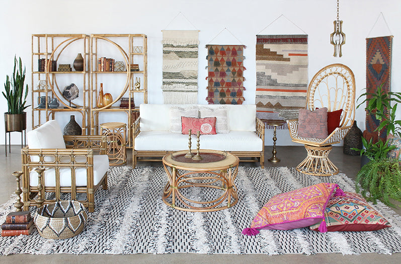PIL248 - Terracotta & Blue Tribal Pillow