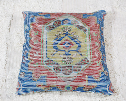PIL249 - Saffron, Orange & Blue Tribal Pillow