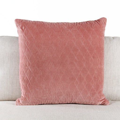 PIL251 - Rose Quilted Velvet Pillow 