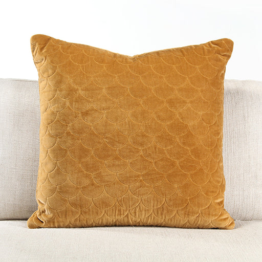 PIL252 - Marigold Quilted Velvet Pillow