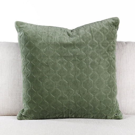 PIL253 - Moss Quilted Velvet Pillow